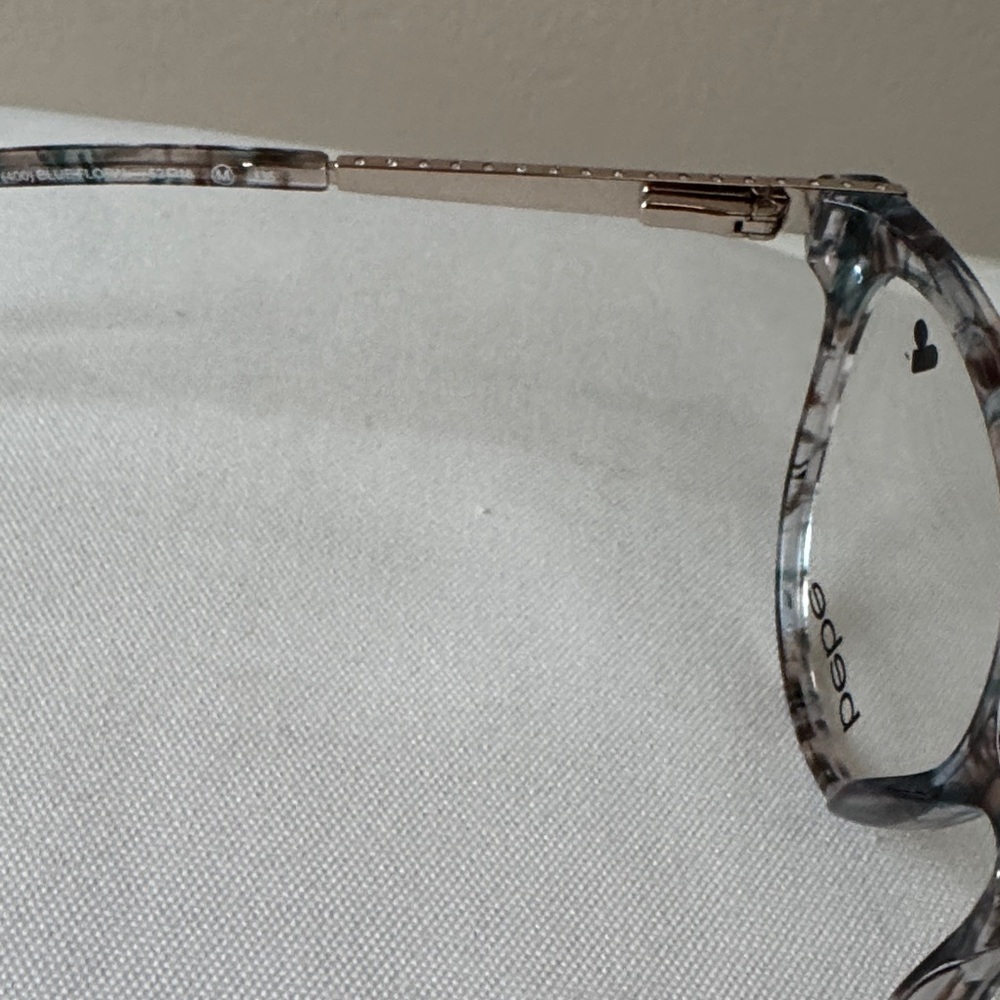 NEW Bebe Women's Elegant Patterned Glasses - Blue/Brown Floral BB5215 - Picture 9 of 12
